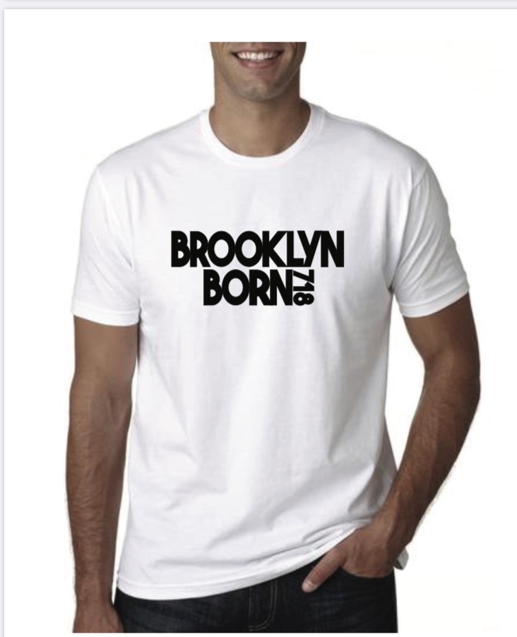 Brooklyn-Brand | Brooklyn Born 718 Men\'s White Tee